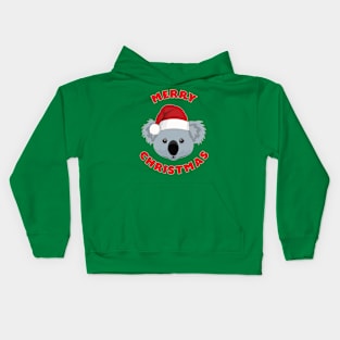 Merry Christmas Koala Kids Hoodie